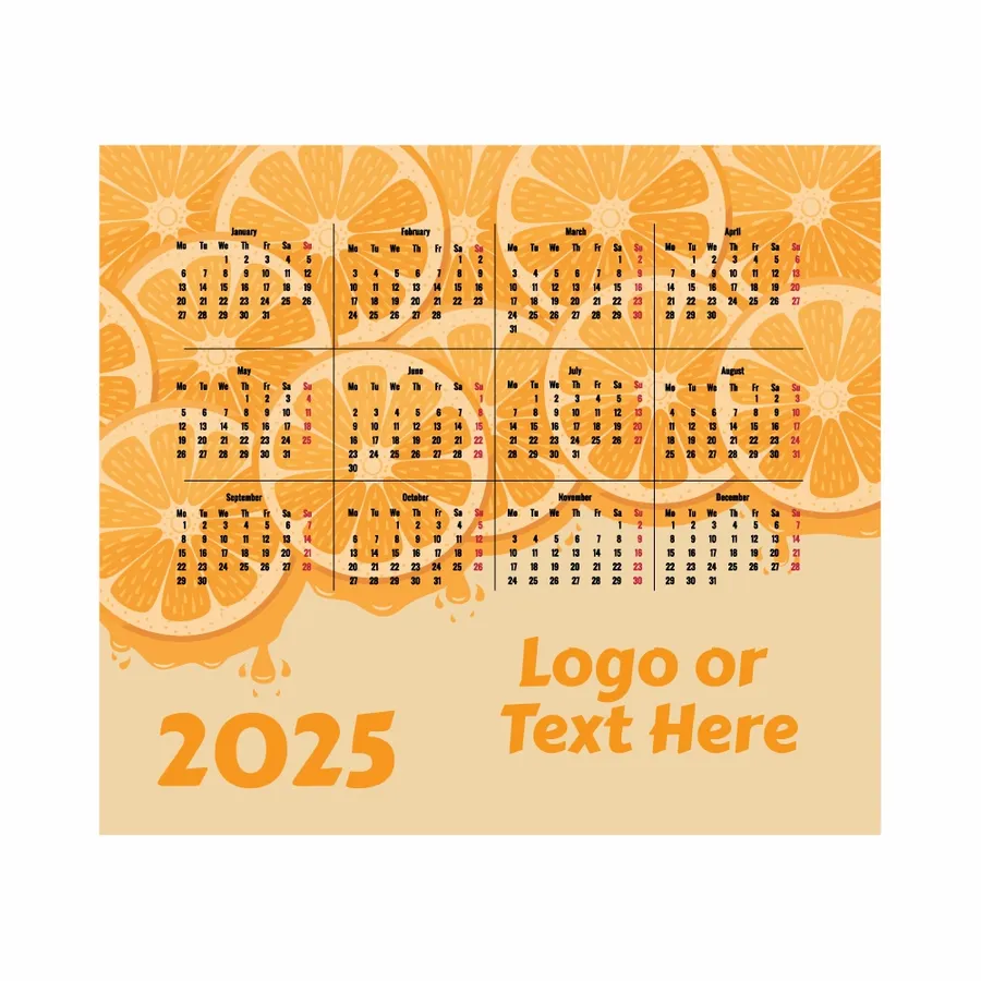 Custom Orange Mouse Pad - Custom Hats Now