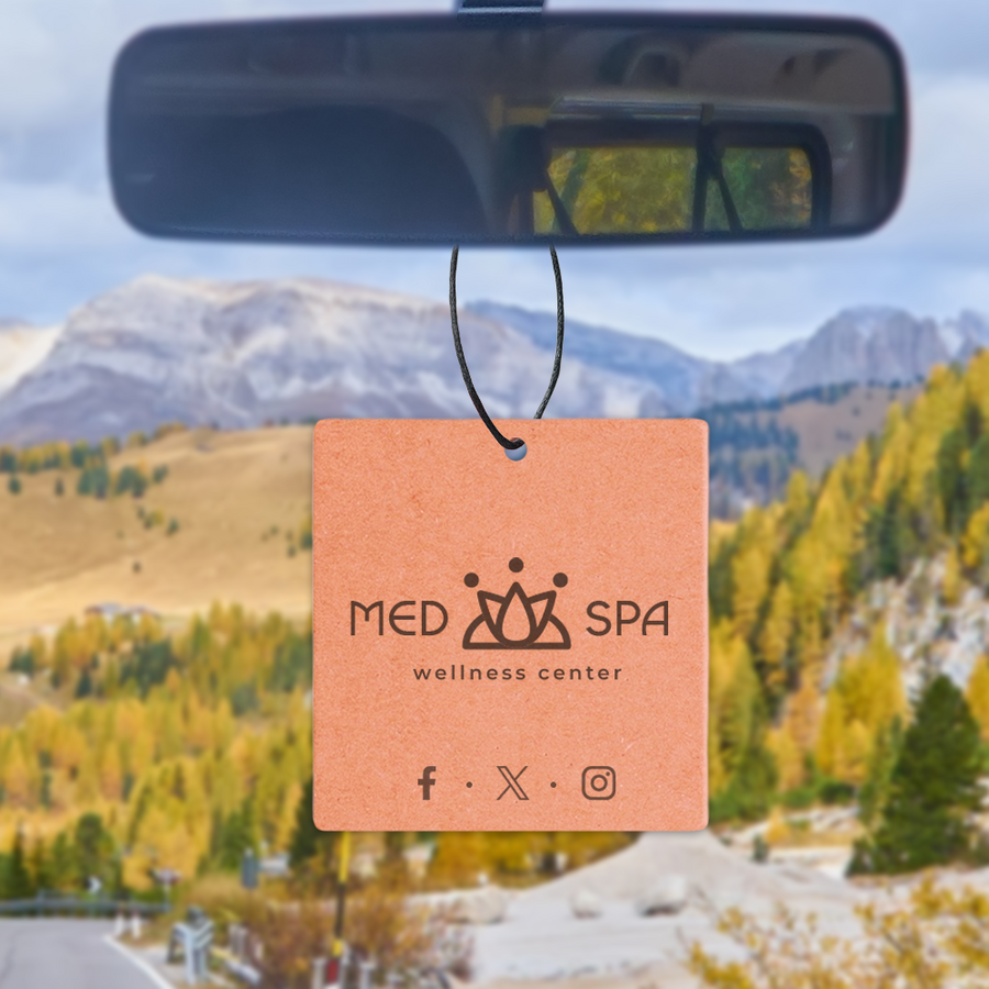 Eco Kraft Paper Air Freshener - Custom Hats Now