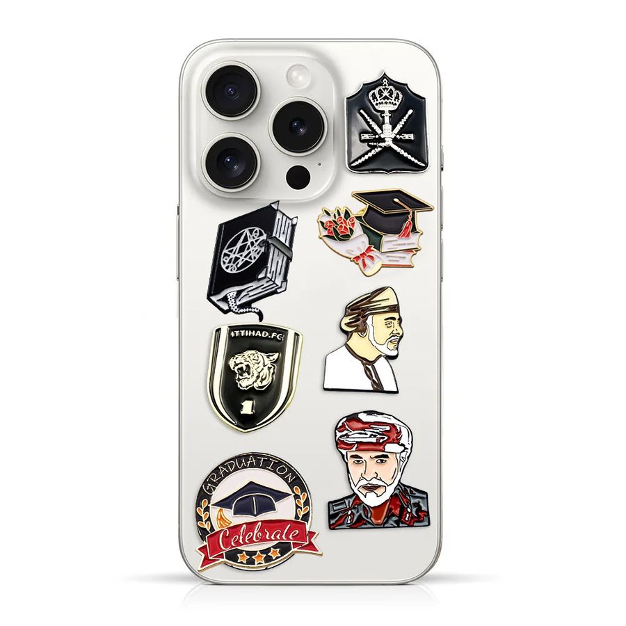 Phone Metal Badge Stickers - Custom Hats Now