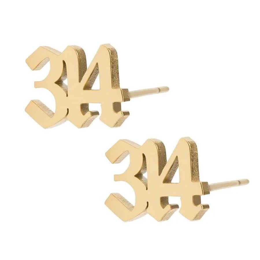 Die Struck Metal Earrings - Custom Hats Now