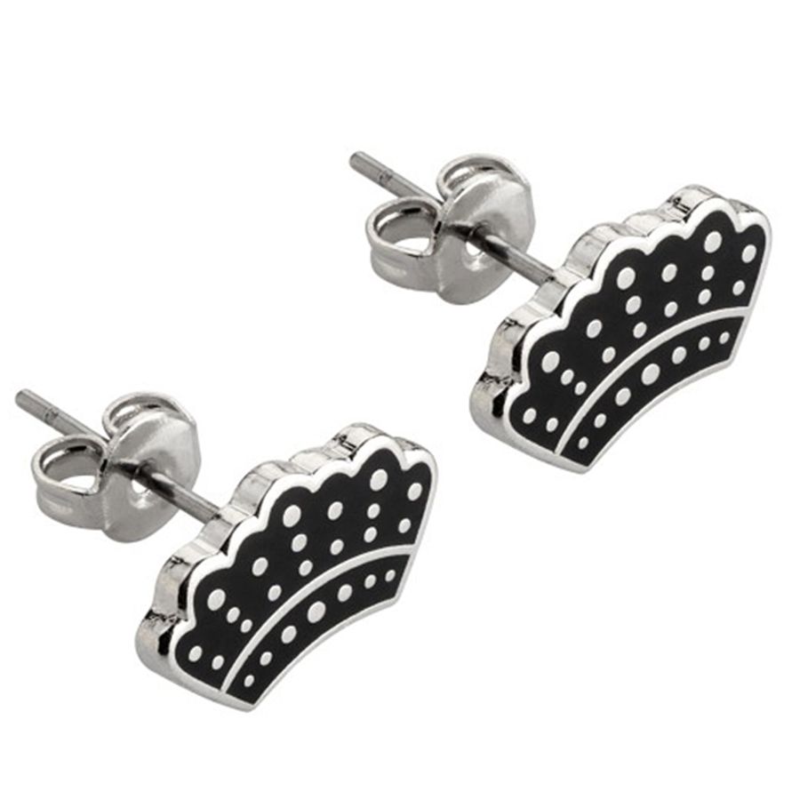 Hard Enamel Metal Earrings - Custom Hats Now