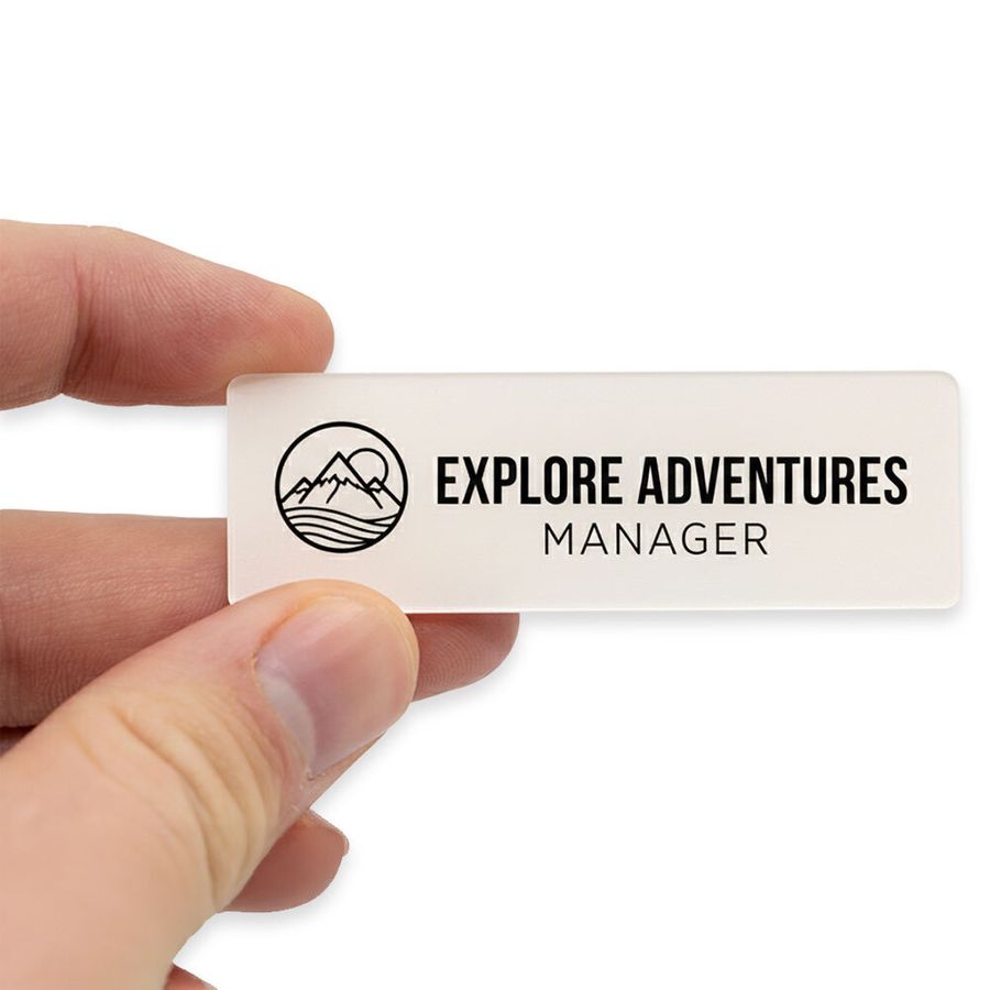 Acrylic Name Badges - Custom Hats Now