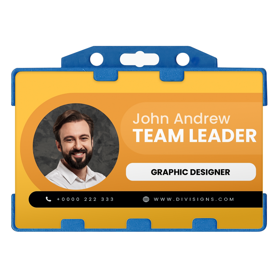 Plastic Insert Badge Holder - Custom Hats Now