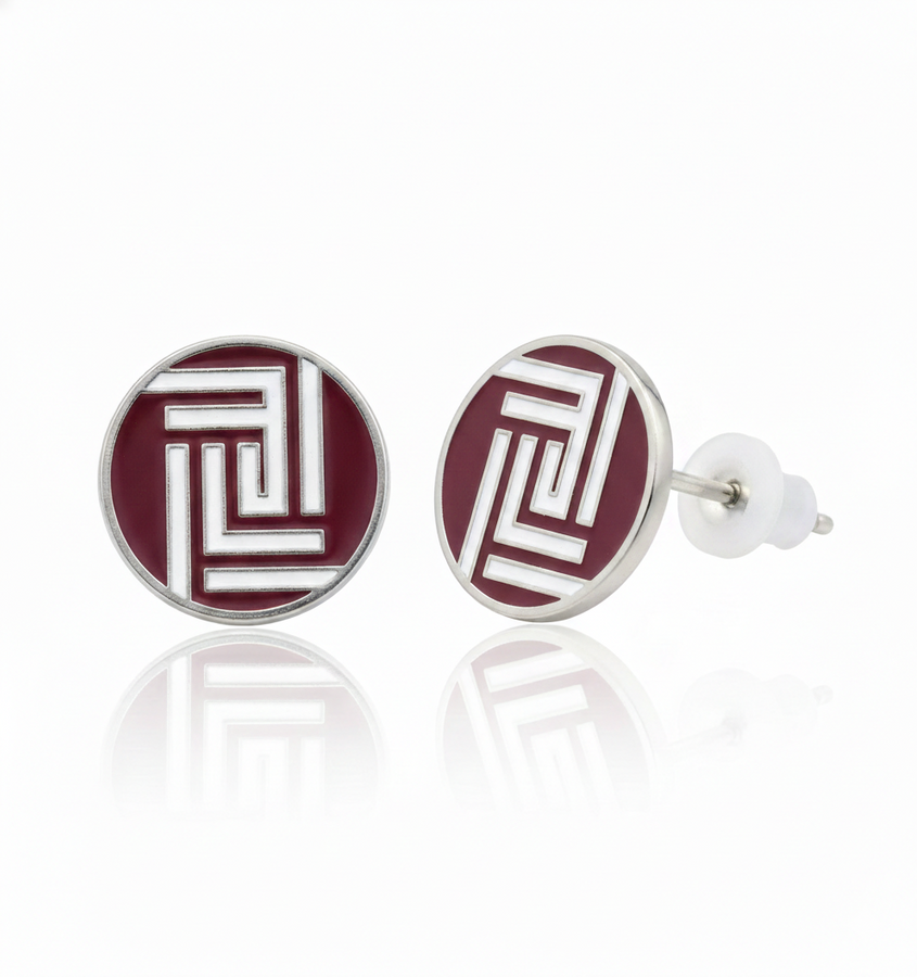 Soft Enamel Metal Earrings - Custom Hats Now