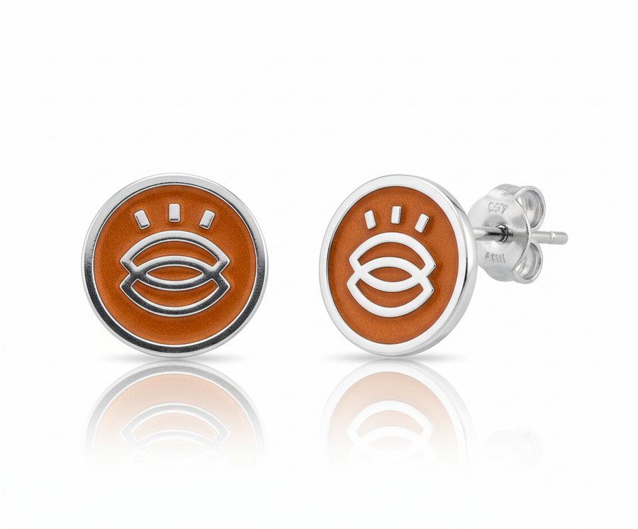 Soft Enamel Metal Earrings - Custom Hats Now
