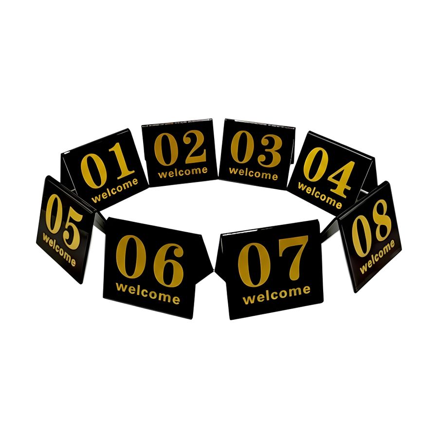 Tent Table Numbers - Custom Hats Now