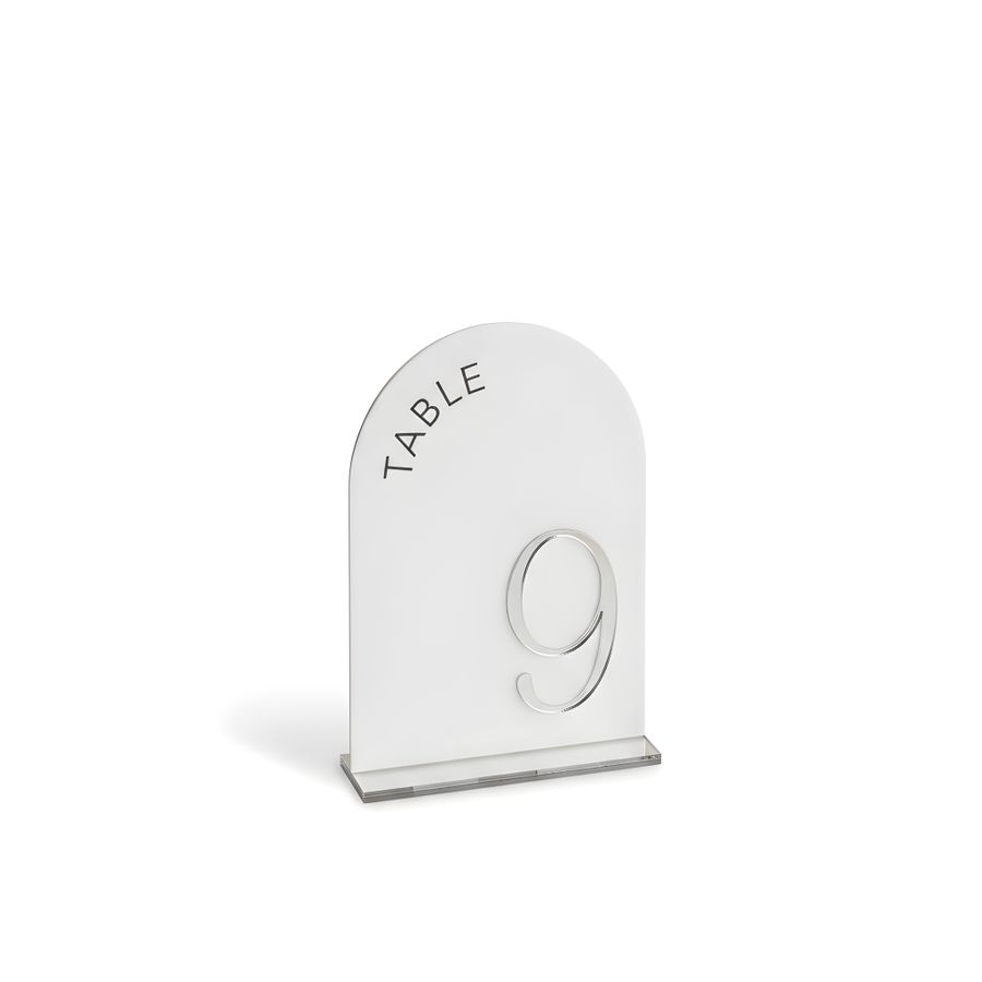 Metallic Table Numbers - Custom Hats Now