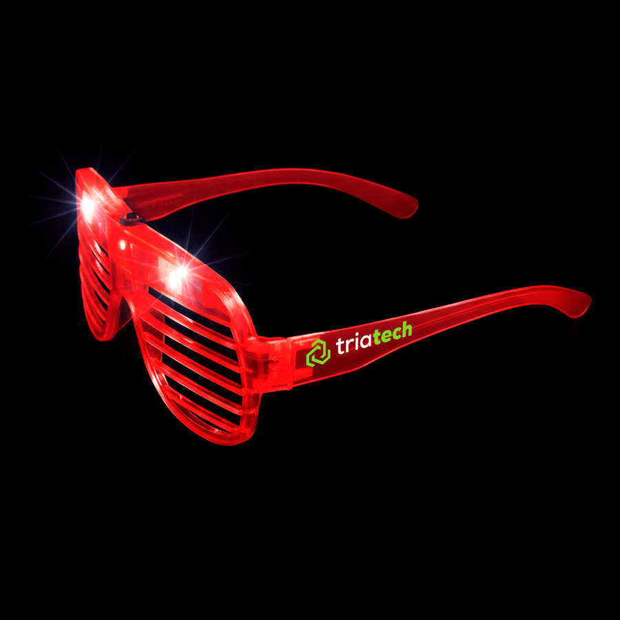 Light-Up LED Slotted Glasses - Custom Hats Now