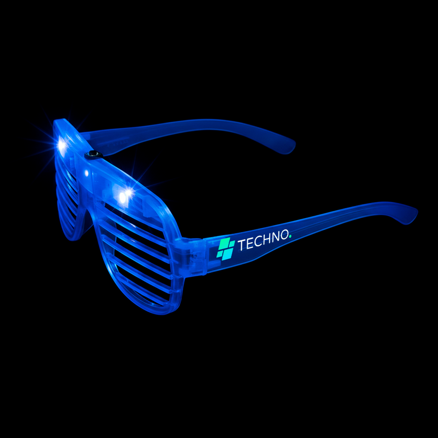 Light-Up LED Slotted Glasses - Custom Hats Now