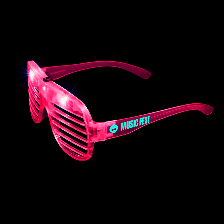 Light-Up LED Slotted Glasses - Custom Hats Now