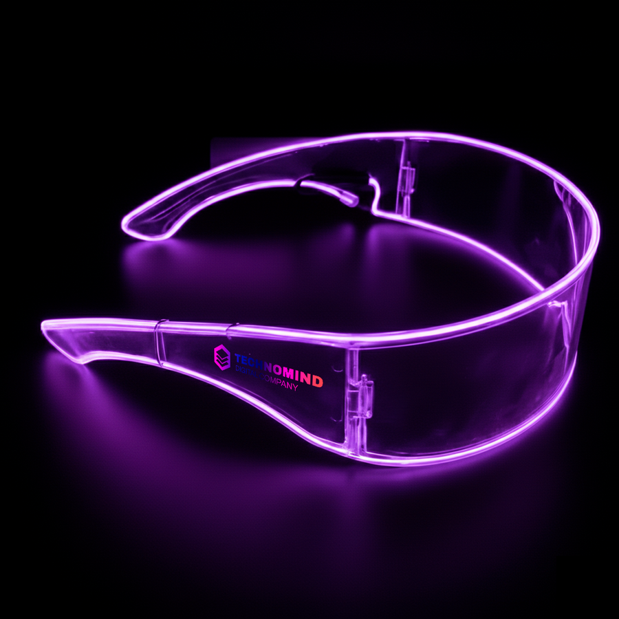 Light Up Cyber Glasses - Custom Hats Now