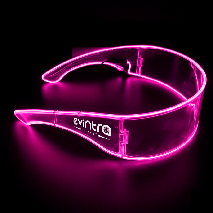 Light Up Cyber Glasses - Custom Hats Now