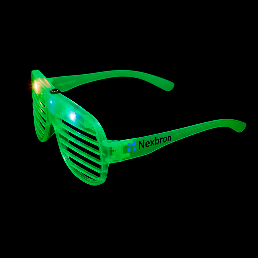 Light-Up LED Slotted Glasses - Custom Hats Now