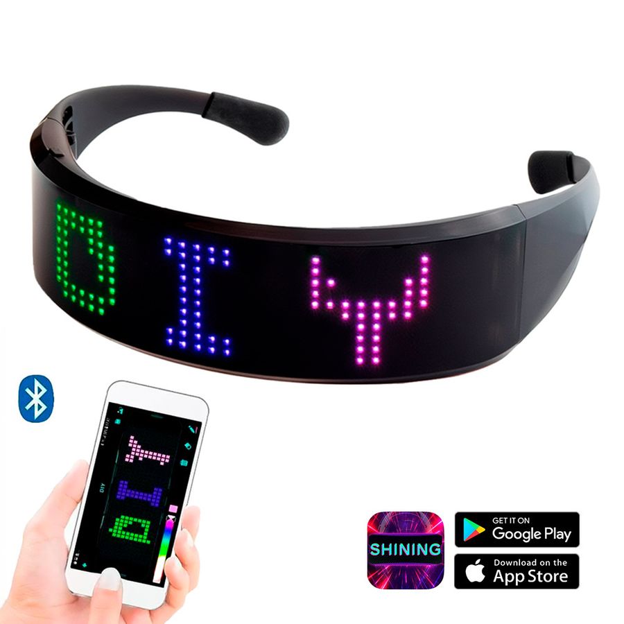 LED Light Up Glasses with Bluetooth - Custom Hats Now