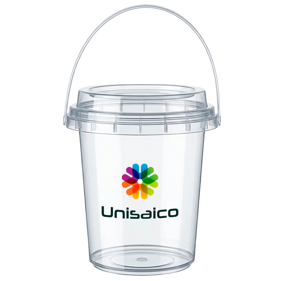 Premium Transparent Drink Buckets - Custom Hats Now