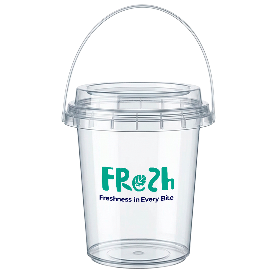 Premium Transparent Drink Buckets - Custom Hats Now