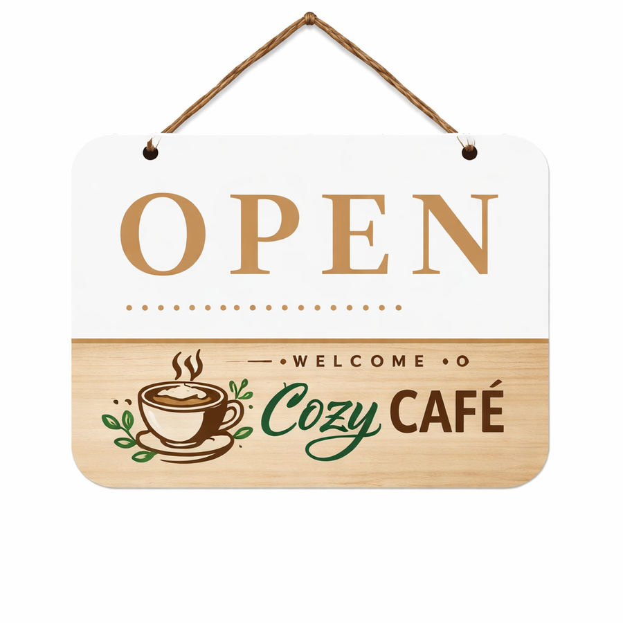 Plastic Hanging Door Signs - Custom Hats Now