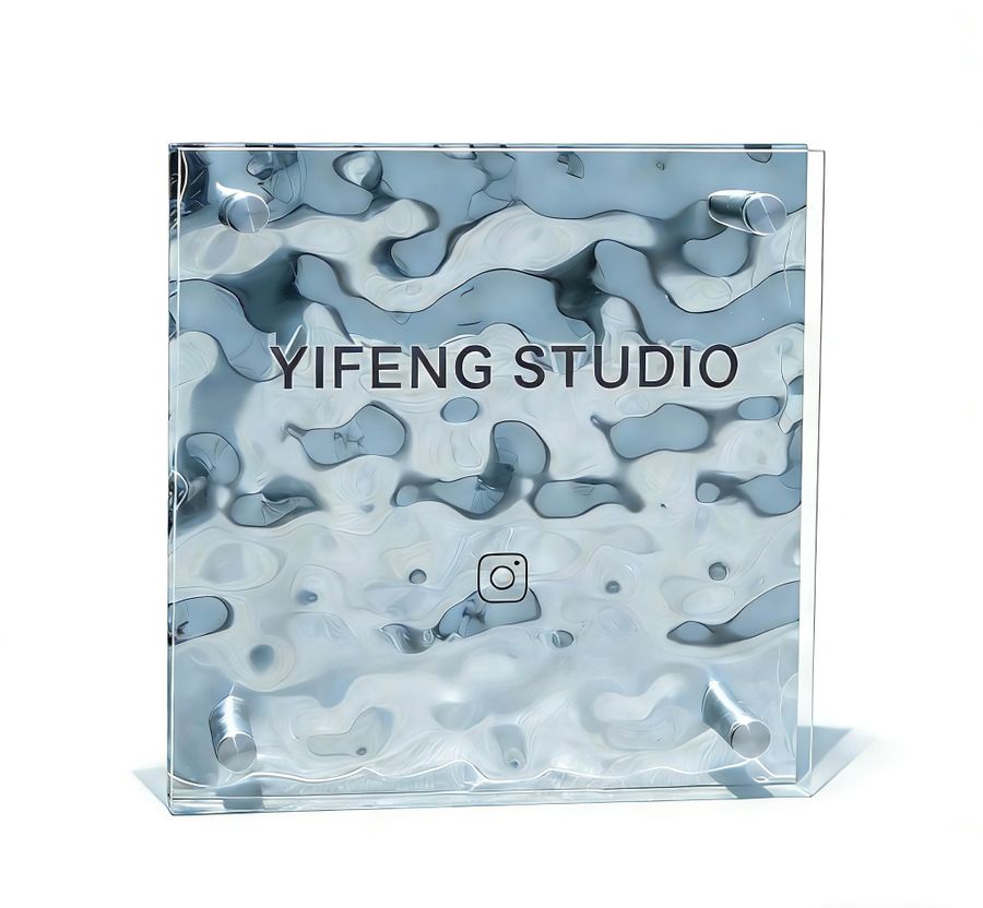 Ripple Texture Acrylic Door Signs - Custom Hats Now