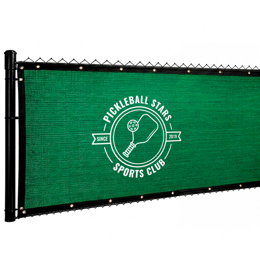 Custom 98% Blockage Fence Screen - Custom Hats Now