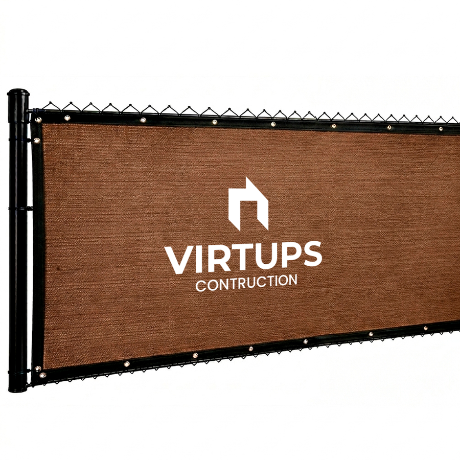 Custom 98% Blockage Fence Screen - Custom Hats Now