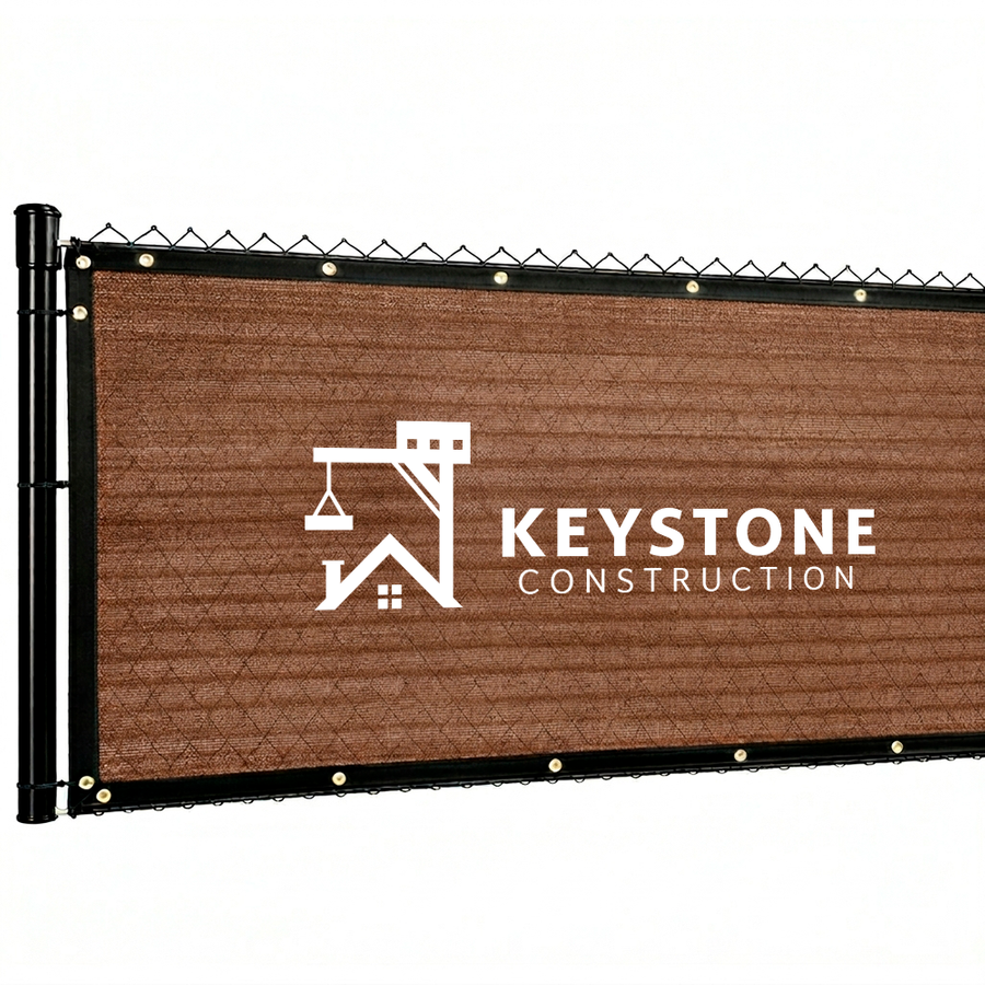 Custom 90% Blockage Fence Screen - Custom Hats Now