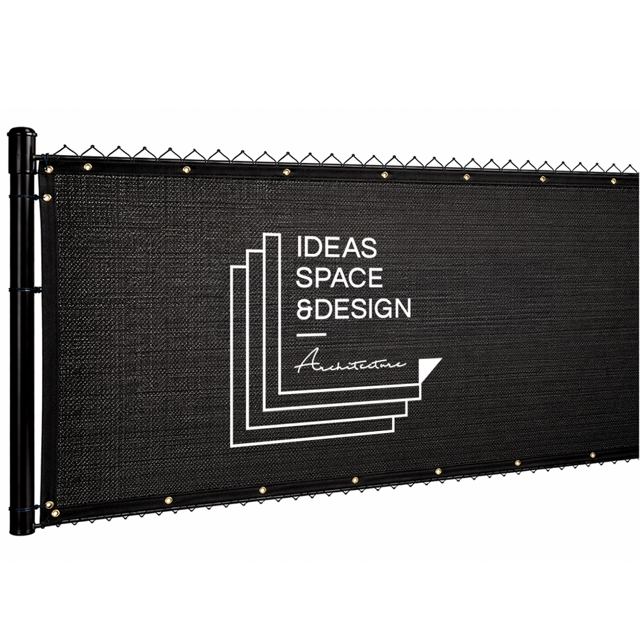 Custom 98% Blockage Fence Screen - Custom Hats Now