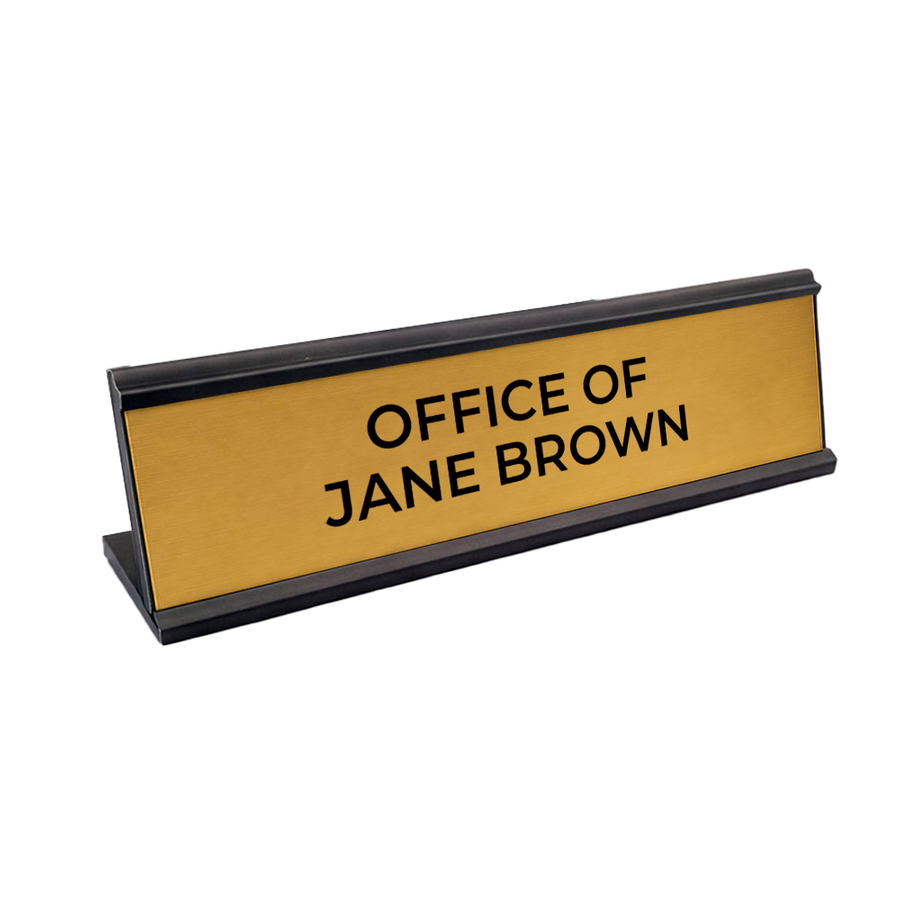 Metal Desktop Name Badges - Custom Hats Now