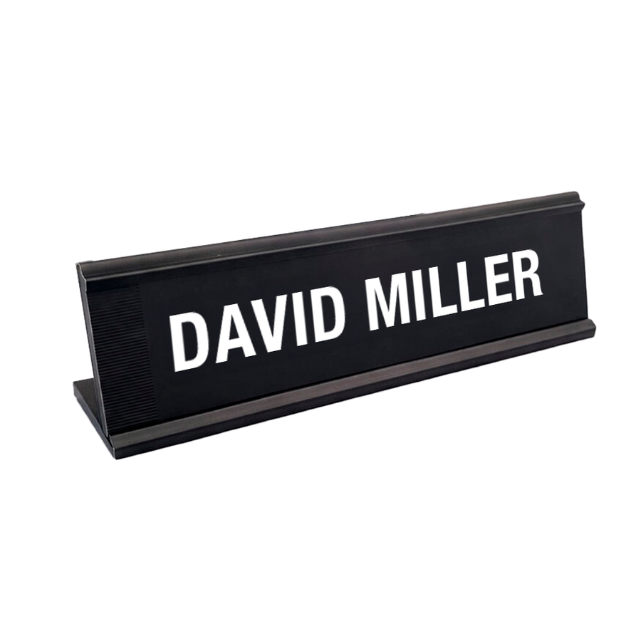Metal Desktop Name Badges - Custom Hats Now