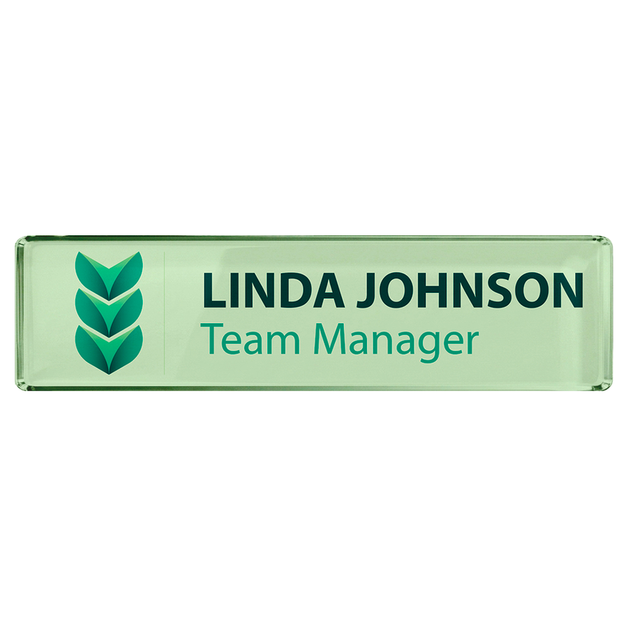 Acrylic Desktop Name Badges - Custom Hats Now