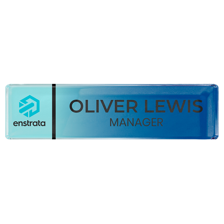 Acrylic Desktop Name Badges - Custom Hats Now