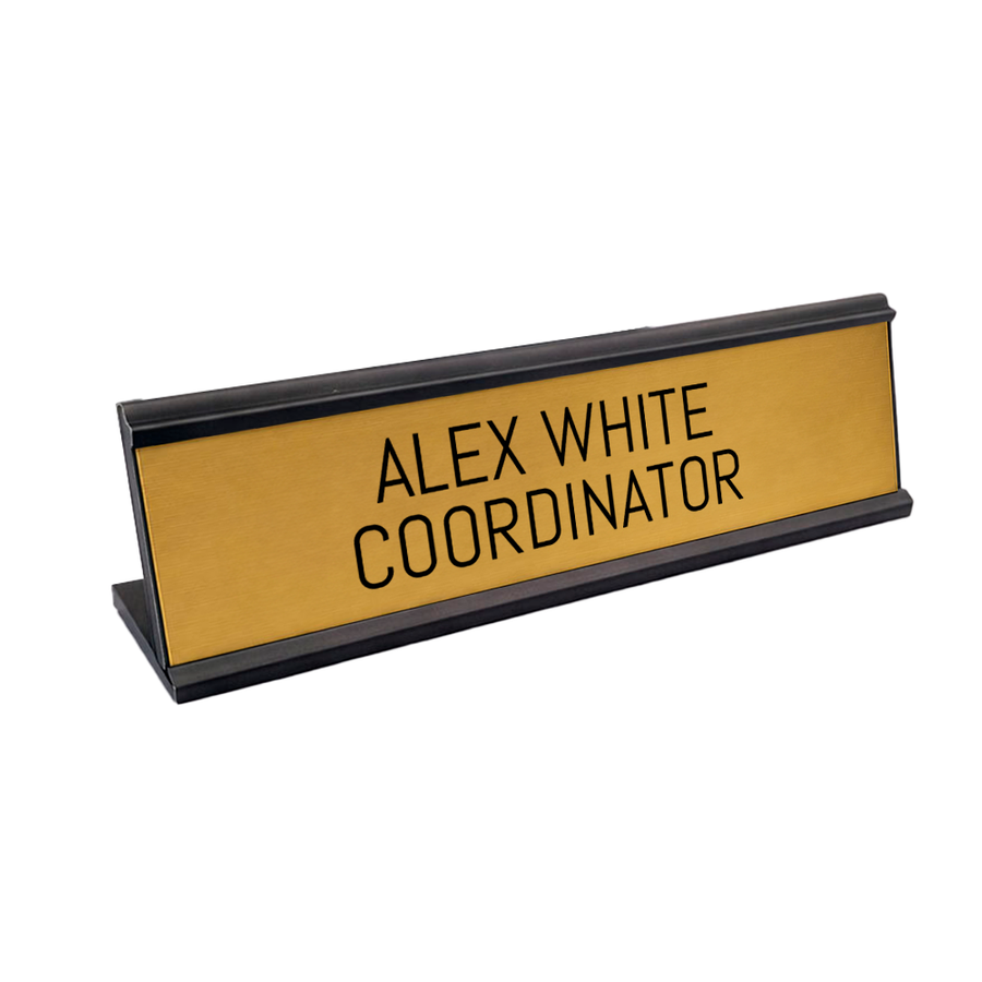 Metal Desktop Name Badges - Custom Hats Now