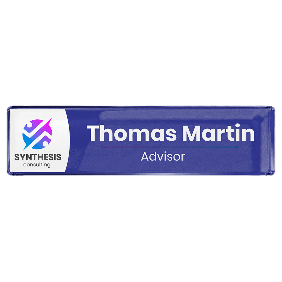 Acrylic Desktop Name Badges - Custom Hats Now