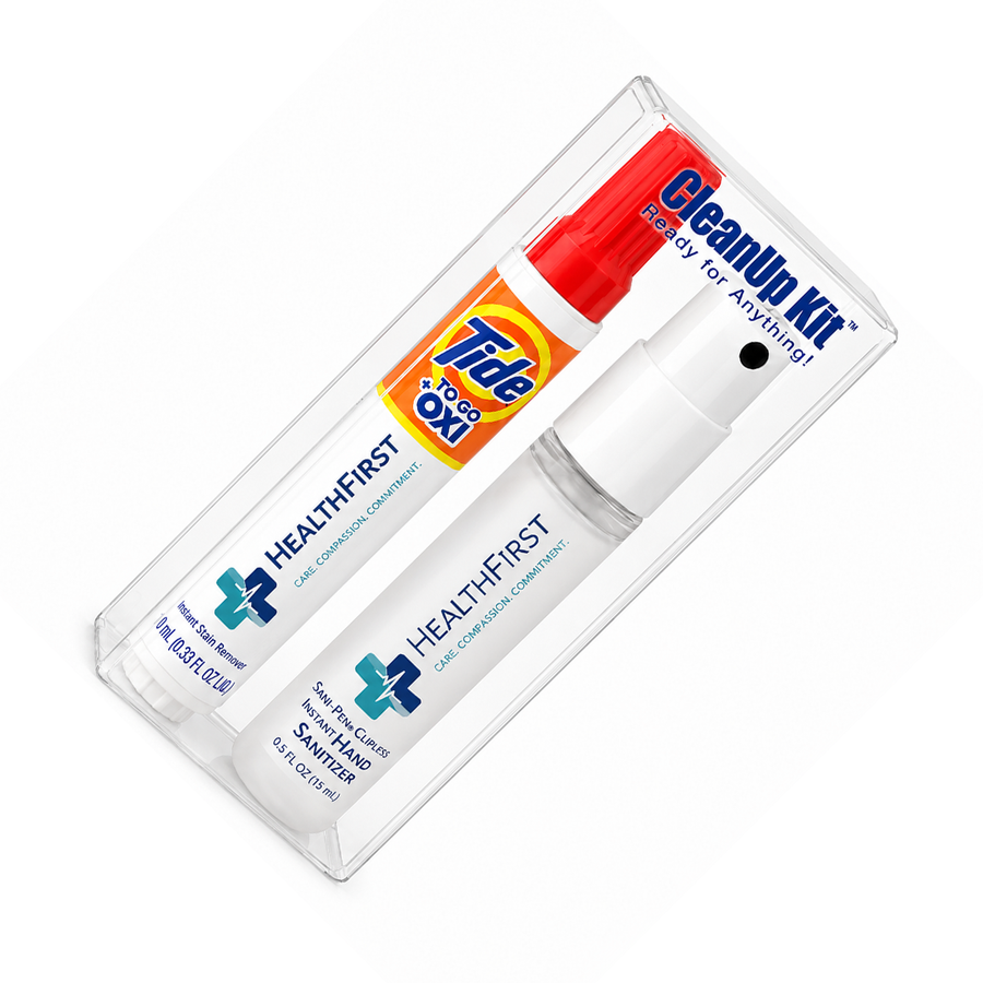 CleanUp Kit - Tide® to Go + Oxi and Sani-Pen® Clipless™ Travel Kits - Custom Hats Now