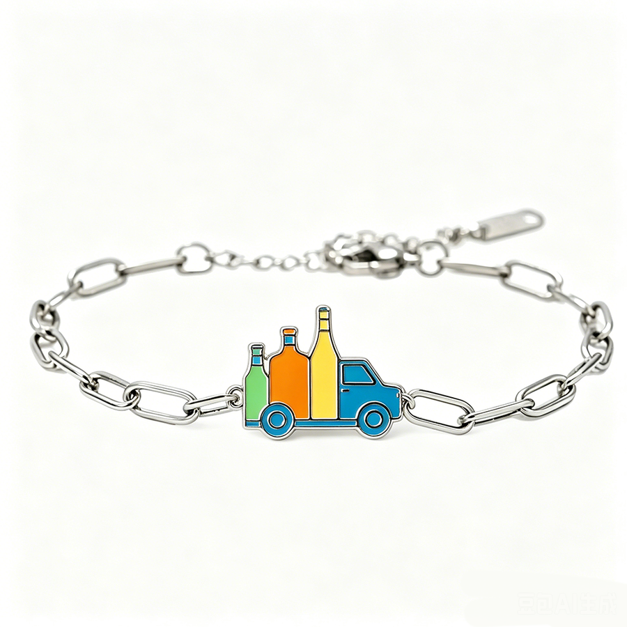 Hard Enamel Charm Bracelets - Custom Hats Now