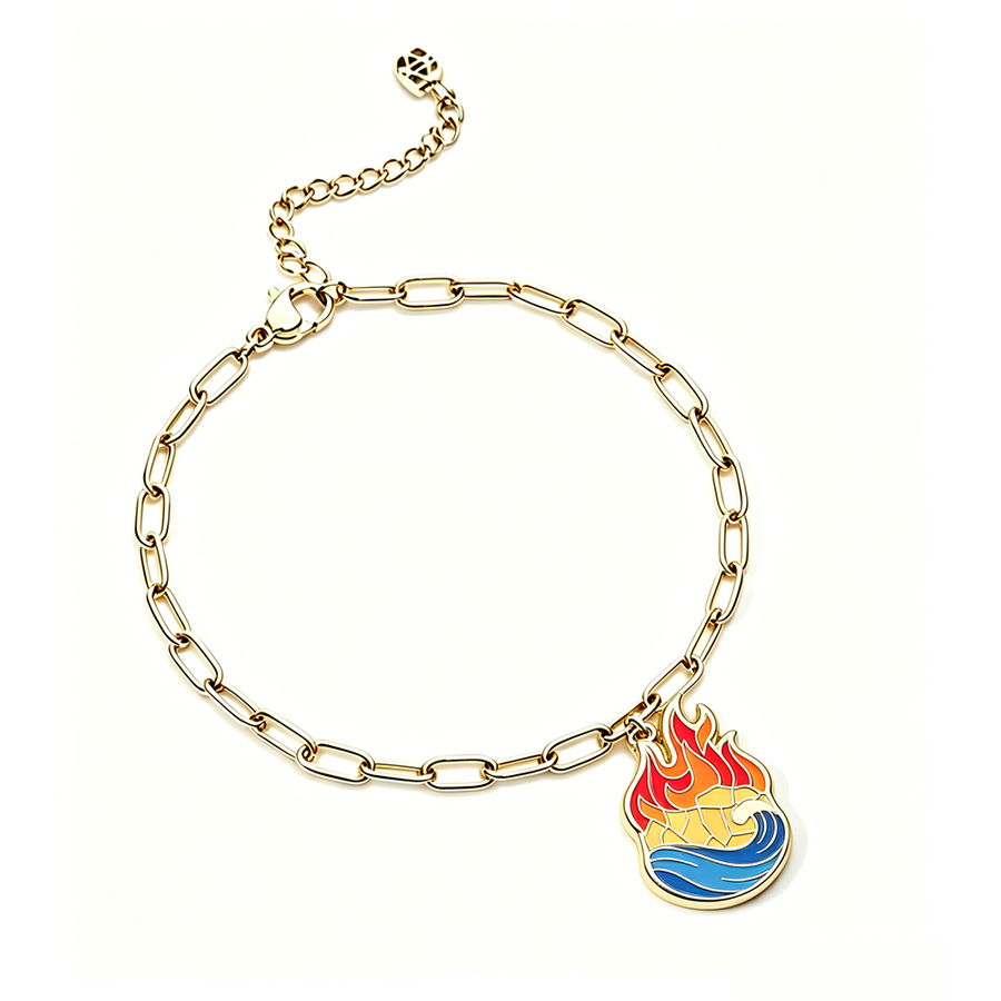 Hard Enamel Charm Bracelets - Custom Hats Now