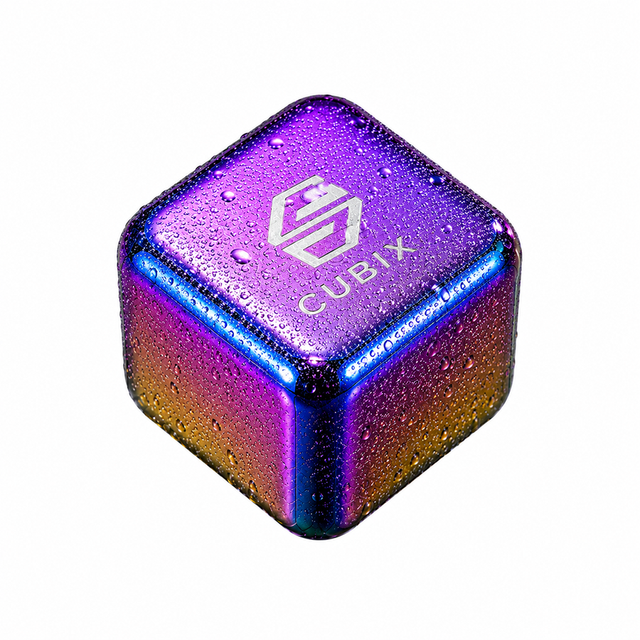 Rainbow Stainless Steel Ice Cubes - Custom Hats Now