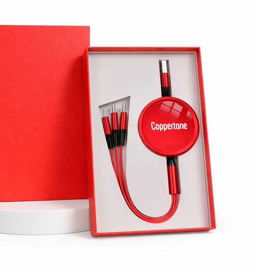 Soft Silicone 3-in-1 Charging Cables - Custom Hats Now