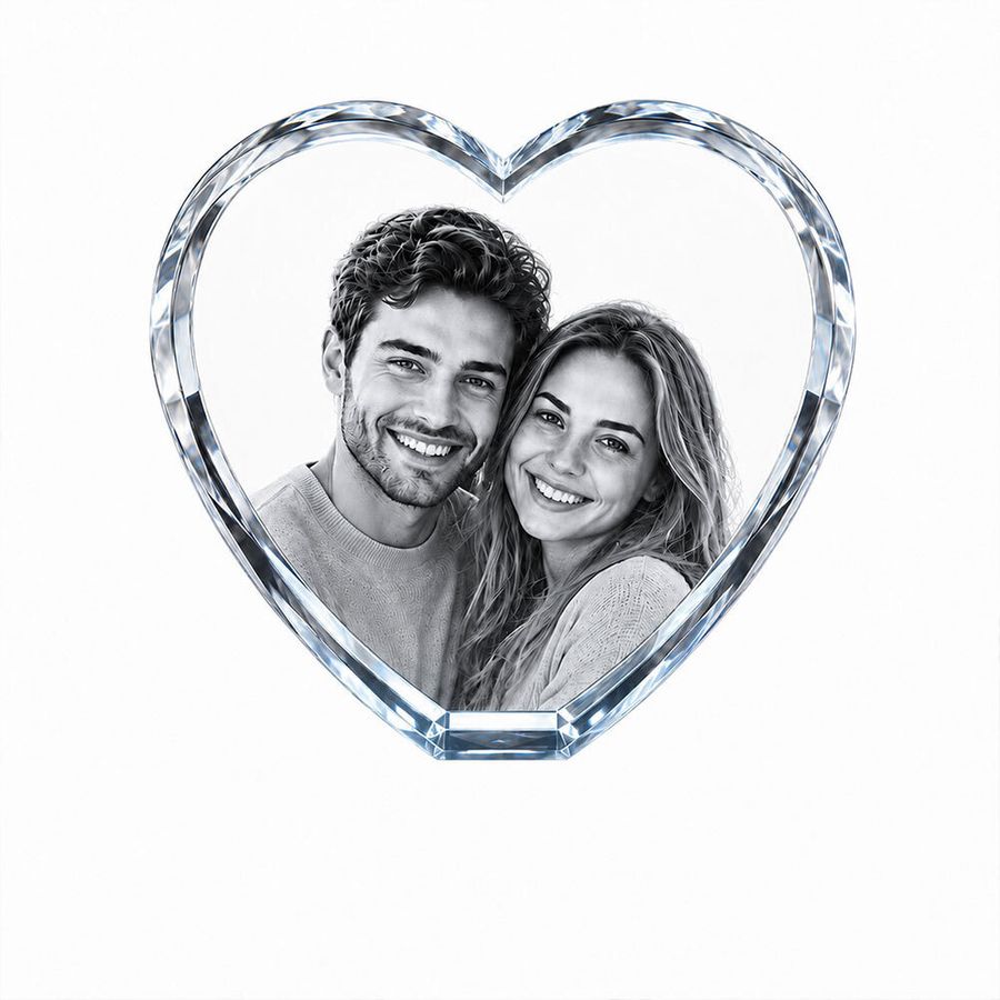Crystal Engraved Photo Frames - Custom Hats Now