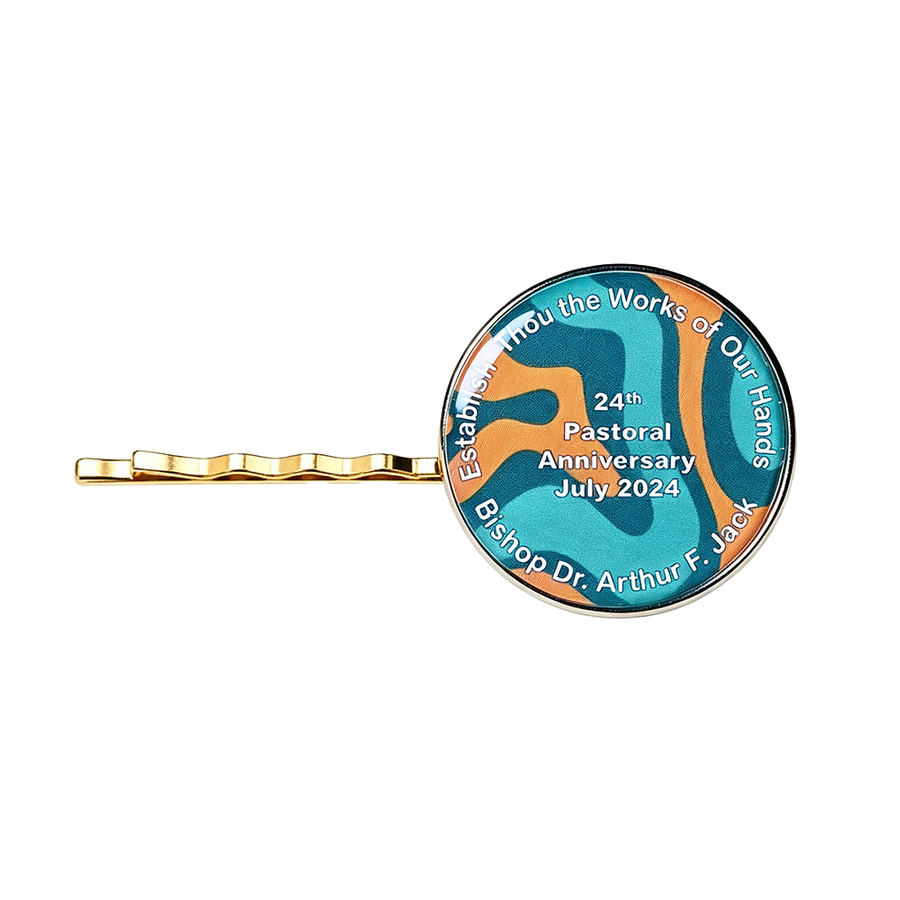 Epoxy Dome Metal Hair Clips - Custom Hats Now