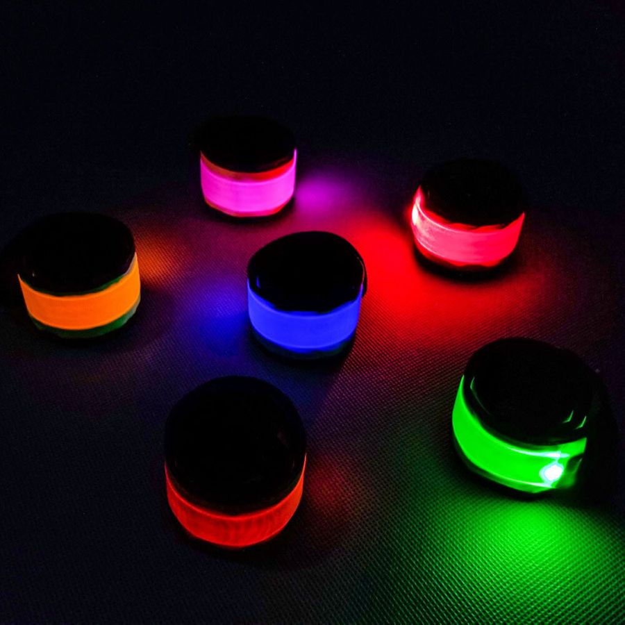 Light Up Slap Wristbands - Custom Hats Now