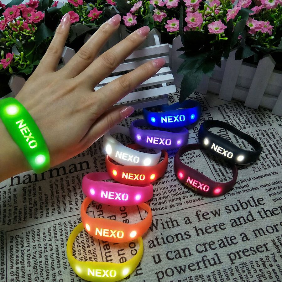 Light Up Silicone Wristbands - Custom Hats Now
