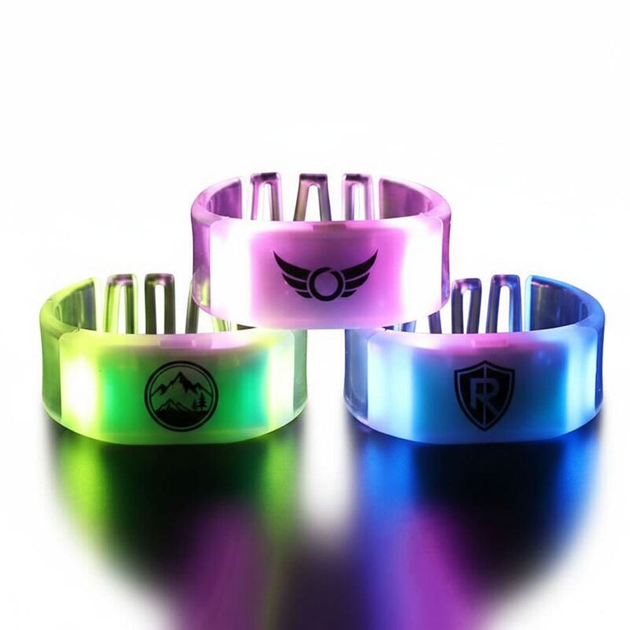 Glow Bangle Wristbands - Custom Hats Now