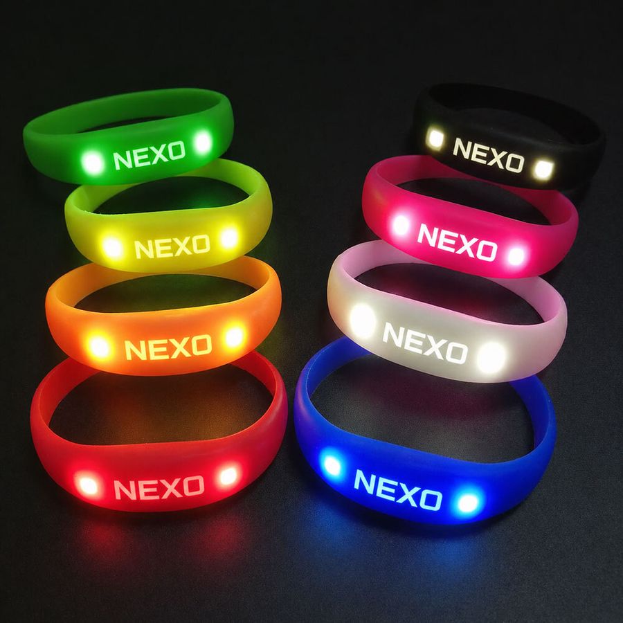 Light Up Silicone Wristbands - Custom Hats Now