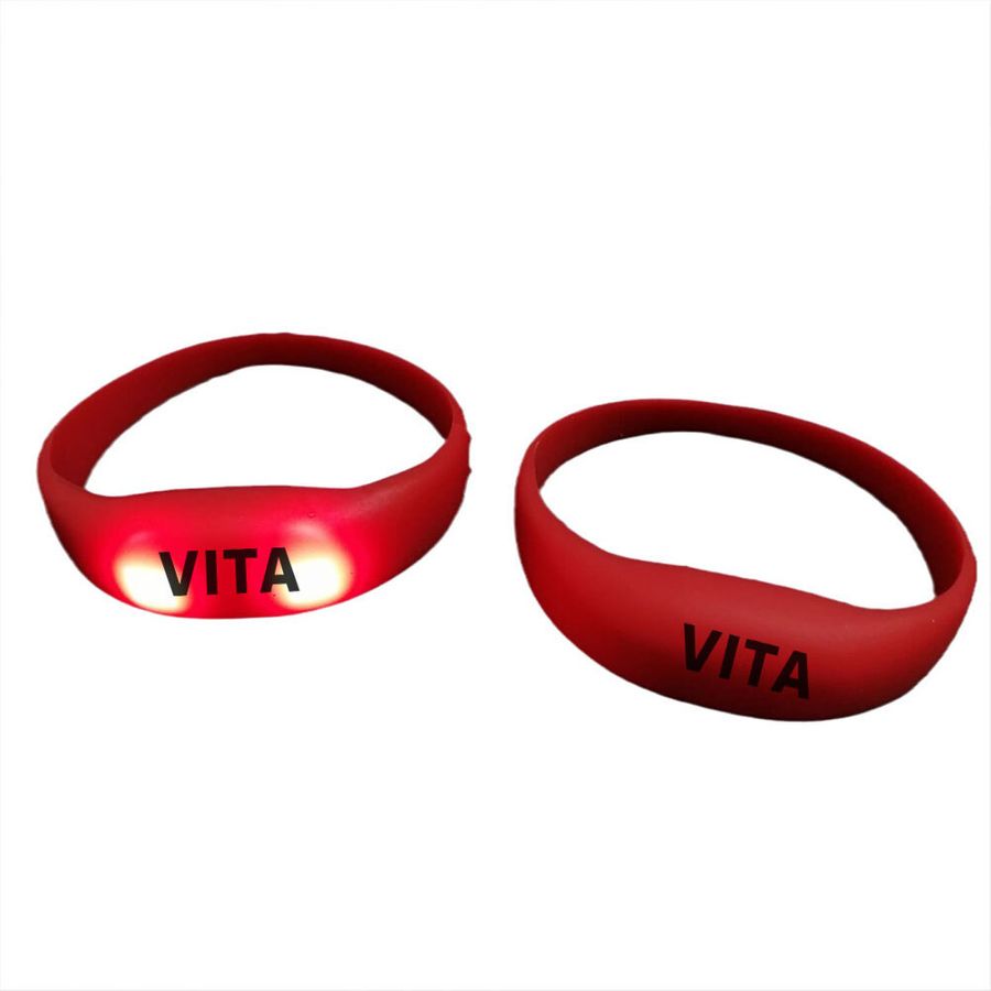 Light Up Silicone Wristbands - Custom Hats Now