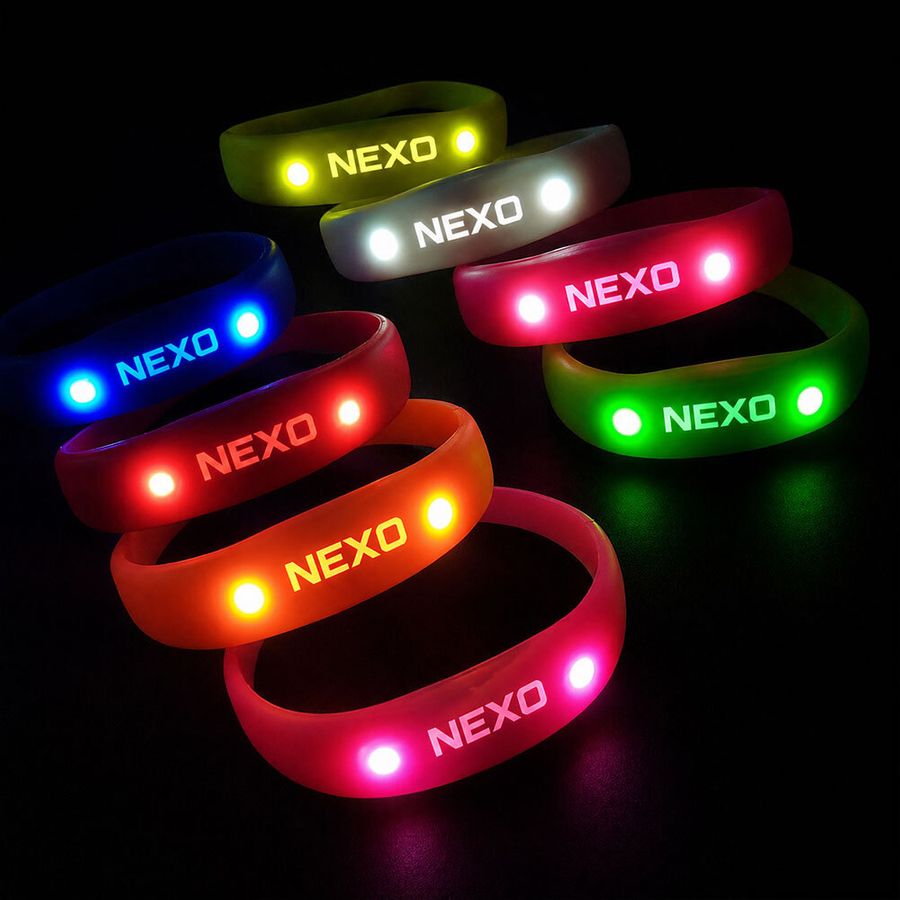 Light Up Silicone Wristbands - Custom Hats Now