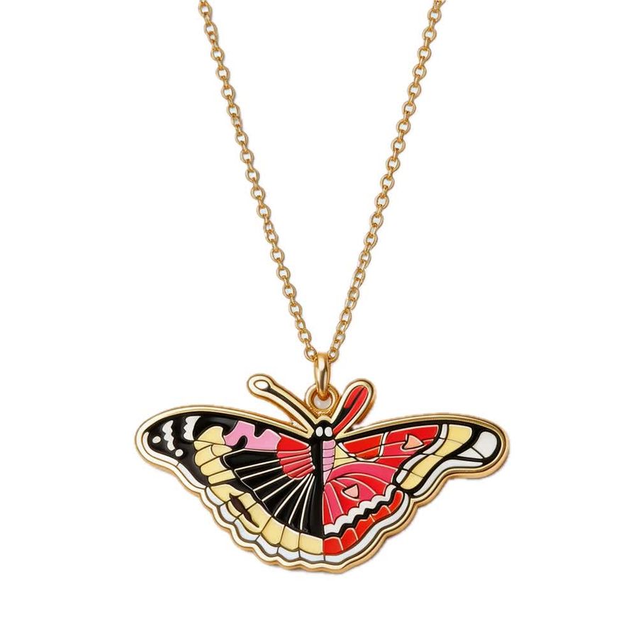 Hard Enamel Charm Necklaces - Custom Hats Now