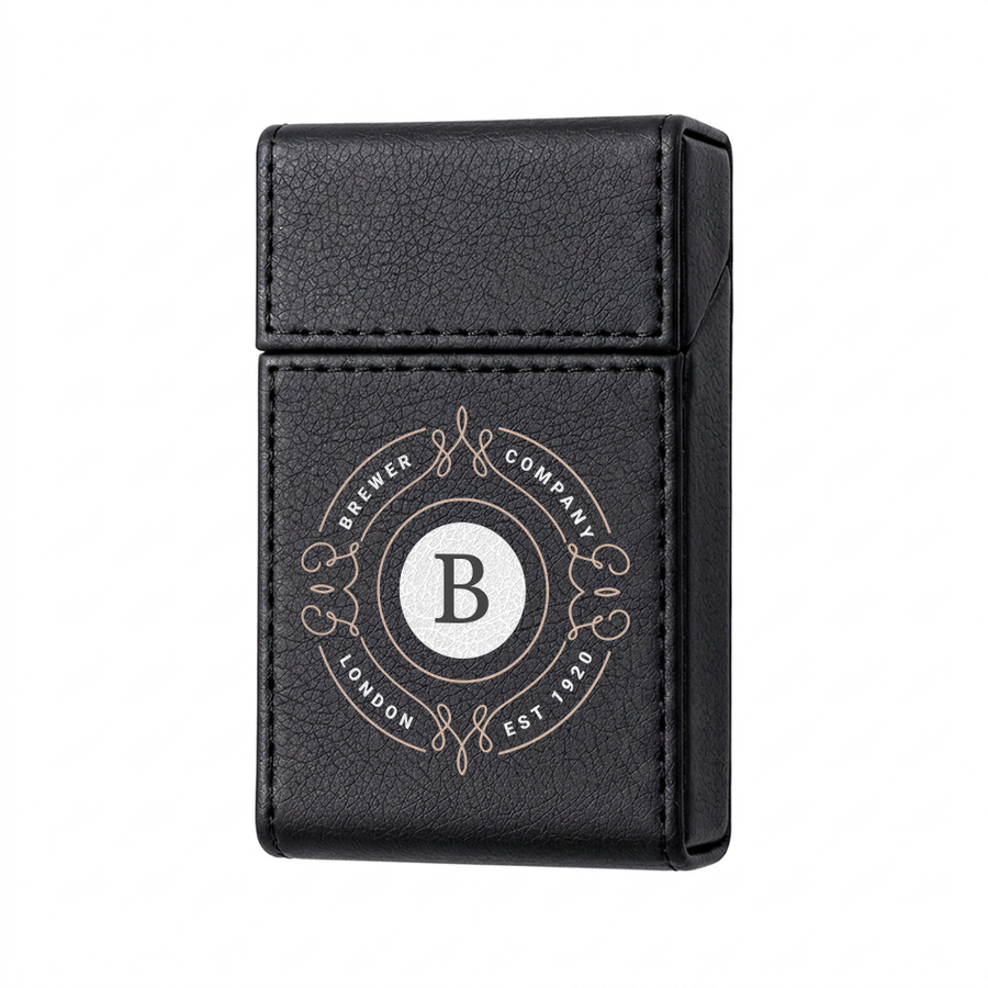 Flip Top PU Leather Full Bag Cigarette Cases - Custom Hats Now