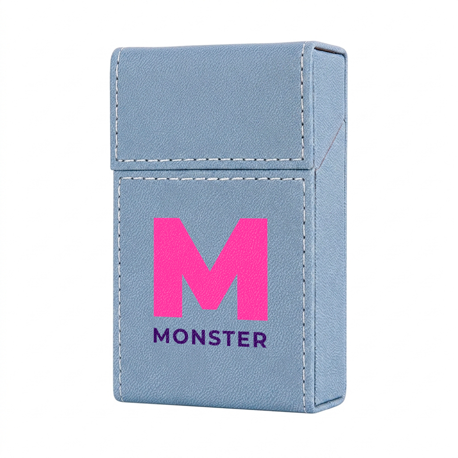 Flip Top PU Leather Full Bag Cigarette Cases - Custom Hats Now
