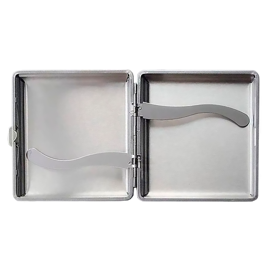 Leather Grain Metal Cigarette Cases - Custom Hats Now