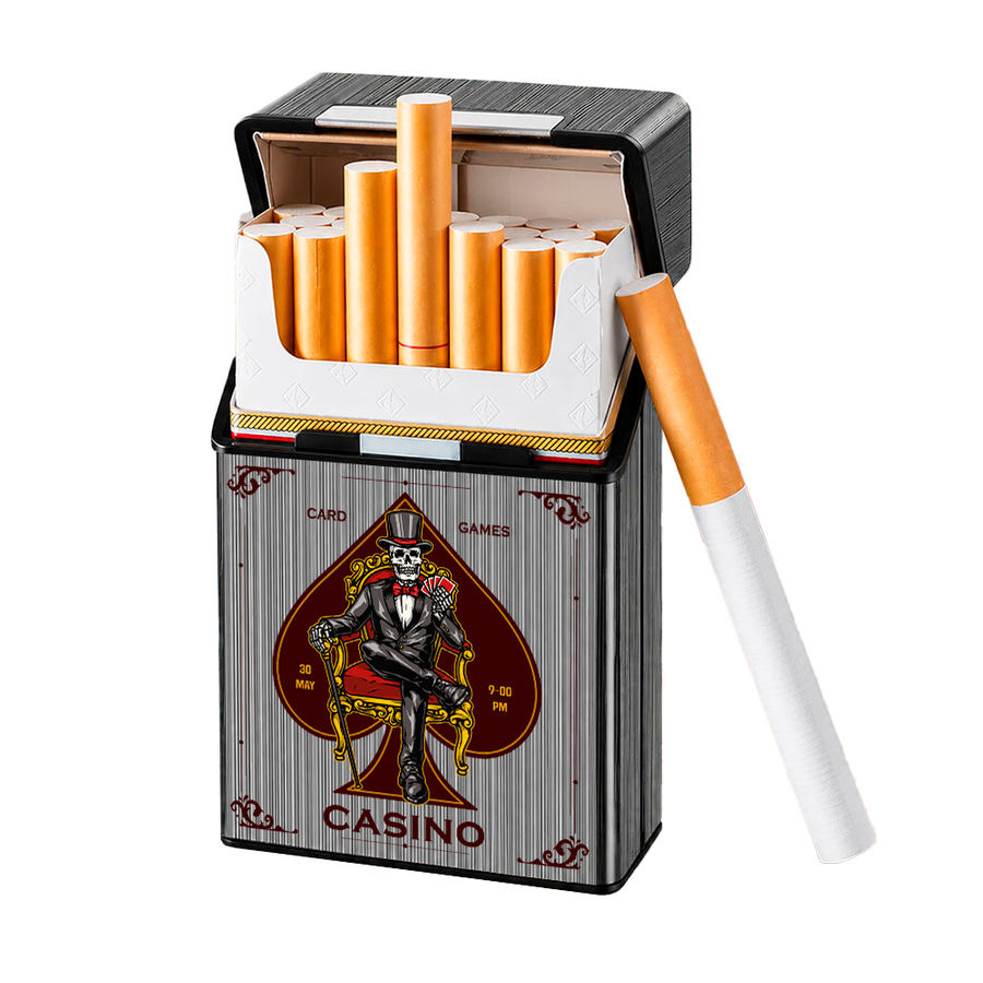Metal Lid Cigarette Cigarette Cases - Custom Hats Now